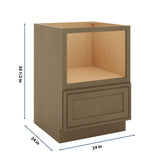 J&K Hazel H8 Base Microwave Drawer - 24" W