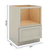 J&K Pebble B6 Base Microwave Drawer - 24" W