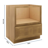 J&K Butterscotch B8 Base Microwave Drawer - 30" W