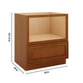J&K Mocha Glazed K10 Base Microwave Drawer - 30" W