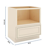 J&K Pearl Glazed H9 Base Microwave Drawer - 30" W
