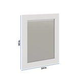 Modernform Cabinet White Shaker 24" W X 30" H Vanity Mirror