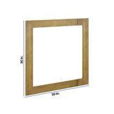 Modernform Cabinet Natural Shaker 30" W X 30" H Vanity Mirror