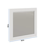 Modernform Cabinet White Shaker 30" W X 30" H Vanity Mirror