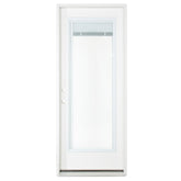 Masonite 2/8x6/8 Primed Steel Full Mini Blind Exterior Door