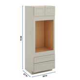J&K Pebble B6 Single Oven w/Two (2) Bottom Drawers 30" W x 84" H x 27" D