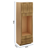 J&K Butterscotch B8 Double Oven w/One (1) Bottom Drawer 30" W x 96" H x 27" D