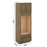 J&K Hazel H8 Double Oven w/One (1) Bottom Drawer 30" W x 96" H x 27" D