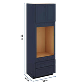 J&K Naval B7 Single Oven w/Two (2) Bottom Drawers 30" W x 96" H x 27" D