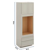 J&K Pebble B6 Single Oven w/Two (2) Bottom Drawers 30" W x 96" H x 27" D