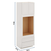 J&K Pure B5 Single Oven w/Two (2) Bottom Drawers 30" W x 96" H x 27" D