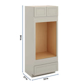 J&K Pebble B6 Double Oven w/One (1) Bottom Drawer 33" W x 84" H x 27" D