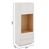 J&K Pure B5 Single Oven w/Two (2) Bottom Drawers 33" W x 90" H x 27" D