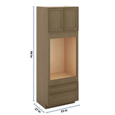 J&K Hazel H8 Single Oven w/Two (2) Bottom Drawers 33" W x 96" H x 27" D