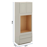 J&K Pebble B6 Single Oven w/Two (2) Bottom Drawers 33" W x 96" H x 27" D