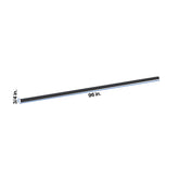 Modernform Cabinet Onyx Black Shaker 96" W X 3/4" H X 3/4" D Bottom Outside Crown Molding