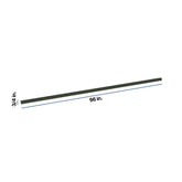 Modernform Cabinet Slim Sage Green 96" W X 3/4" H X 3/4" D Bottom Outside Crown Molding