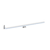 Modernform Cabinet White Shaker 96" W X 3/4" H X 3/4" D Outside Crown Molding
