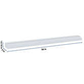J&K White Shaker S8 96" W Ogee Molding