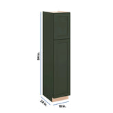 Modernform Cabinet Slim Sage Green 18" W X 84" H X 24" D Tall Pantry Cabinet