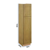 Modernform Cabinet Natural Shaker 18" W X 84" H X 24" D Tall Pantry Cabinet