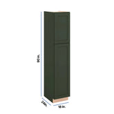 Modernform Cabinet Slim Sage Green 18" W X 90" H X 24" D Tall Pantry Cabinet