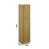 Modernform Cabinet Natural Shaker 18" W X 90" H X 24" D Tall Pantry Cabinet
