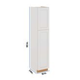 Modernform Cabinet White Shaker 18" W X 90" H X 24" D Tall Pantry Cabinet