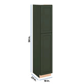 Modernform Cabinet Slim Sage Green 18" W X 96" H X 24" D Tall Pantry Cabinet