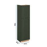Modernform Cabinet Slim Sage Green 24" W X 90" H X 24" D Tall Pantry Cabinet