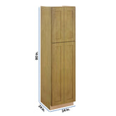 Modernform Cabinet Natural Shaker 24" W X 90" H X 24" D Tall Pantry Cabinet