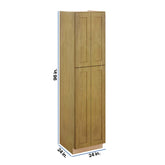 Modernform Cabinet Natural Shaker 24" W X 96" H X 24" D Tall Pantry Cabinet