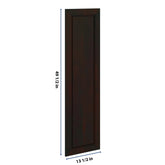 J&K Espresso K8 Dummy Lower Door Panel 13 1/2" W x 49 1/2" H
