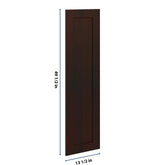 J&K Java Coffee S1 Dummy Lower Door Panel 13 1/2" W x 49 1/2" H