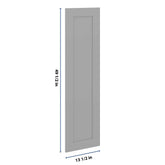 J&K Castle Grey S5 Dummy Lower Door Panel 13 1/2" W x 49 1/2" H