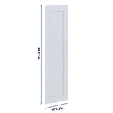 J&K White Shaker S8 Dummy Lower Door Panel 13 1/2" W x 49 1/2" H