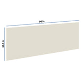 Modernform Cabinet Slim Dove White 1/2" W X 34 1/2" H X 96" D Tall Back Panels