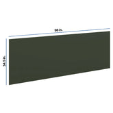 Modernform Cabinet Slim Sage Green 1/2" W X 34 1/2" H X 96" D Tall Back Panels