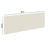 Modernform Cabinet Slim Dove White 1/4" W X 34 1/2" H X 96" D Tall Back Panels