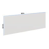 Modernform Cabinet White Shaker 1/4" W X 34 1/2" H X 96" D Tall Back Panels
