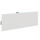 Modernform Cabinet White Shaker 1/2" W X 34 1/2" H X 96" D Tall Back Panels