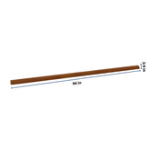 J&K Mocha Glazed K10 96" W Quarter Round Molding