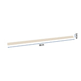 J&K Pearl Glazed H9 96" W Quarter Round Molding