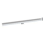 J&K Castle Grey S5 96" W Quarter Round Molding