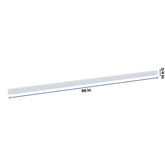 J&K White Shaker S8 96" W Quarter Round Molding
