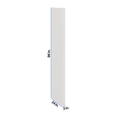 Modernform Cabinet White Shaker 3" W X 96" H X 24" D Refrigerator End Panel