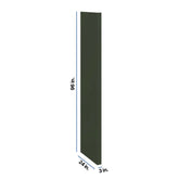 Modernform Cabinet Slim Sage Green 3" W X 96" H X 24" D Refrigerator End Panel