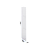 Modernform Cabinet Gloss White 3/4" W X 84" H X 25" D Refrigerator End Panel