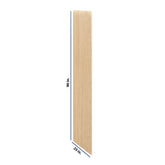 Modernform Cabinet Natural Oak 3/4" W X 90" H X 25" D Refrigerator End Panel