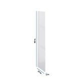 Modernform Cabinet Gloss White 3/4" W X 90" H X 25" D Refrigerator End Panel